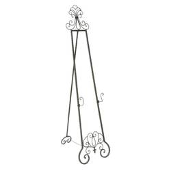 Extra Large Mahogany Floor Easel with Adjustable Brackets product image