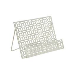Cream Metal Geometric Cookbook Stand product image